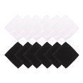 thumbnail image 1 of unbranded 12Ud Pañuelos De Multiusos Para Trajes De En Negro Y, 1 of 7