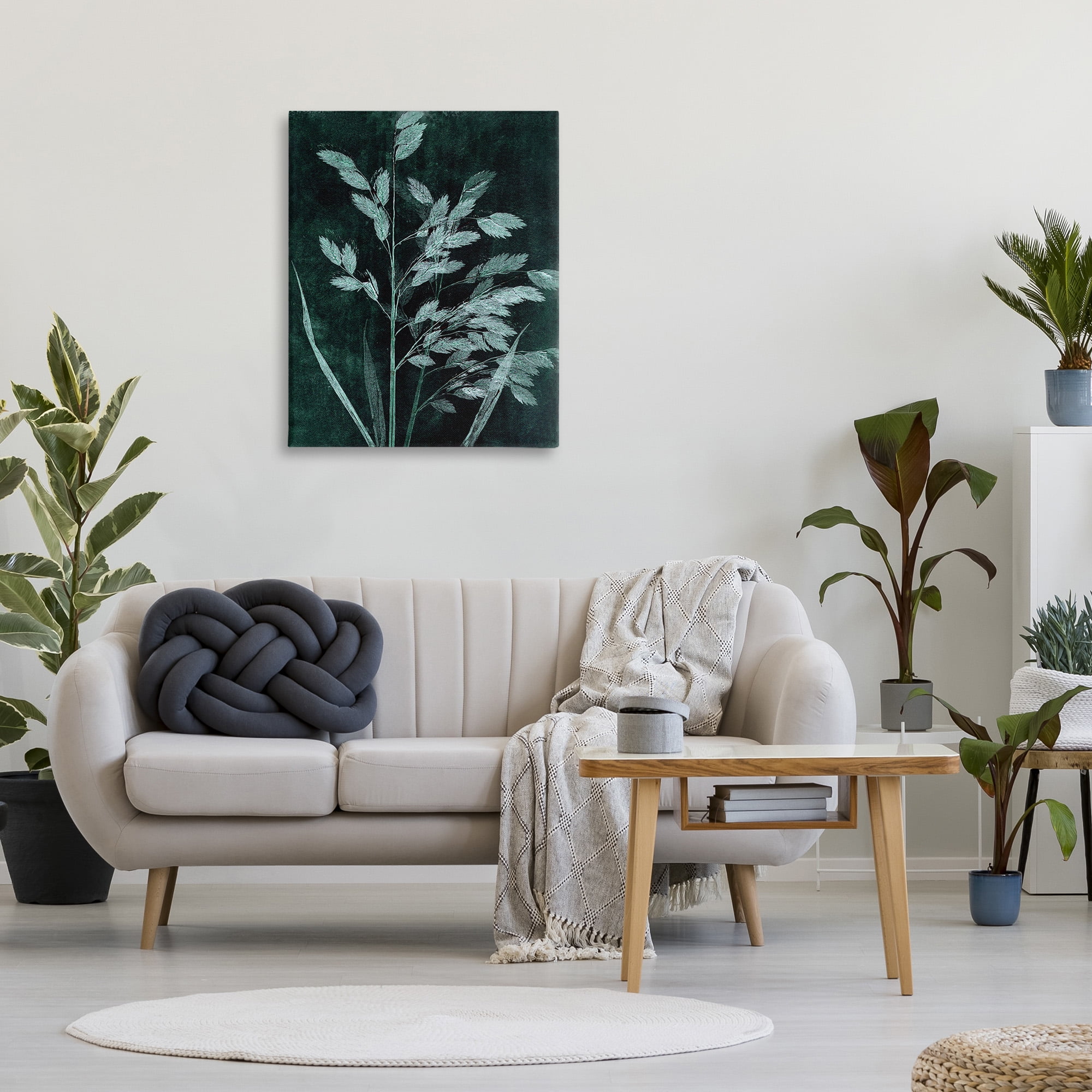 Stupell Industries Green Botanical Imprints Botanical & Floral Painting Gallery Wrapped Canvas Art Print Wall Art, 30 x 40