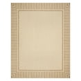 thumbnail image 3 of Gertmenian Paseo Kiano Modern Striped Sand/ Chestnut Area Rug, 5x8, 3 of 7