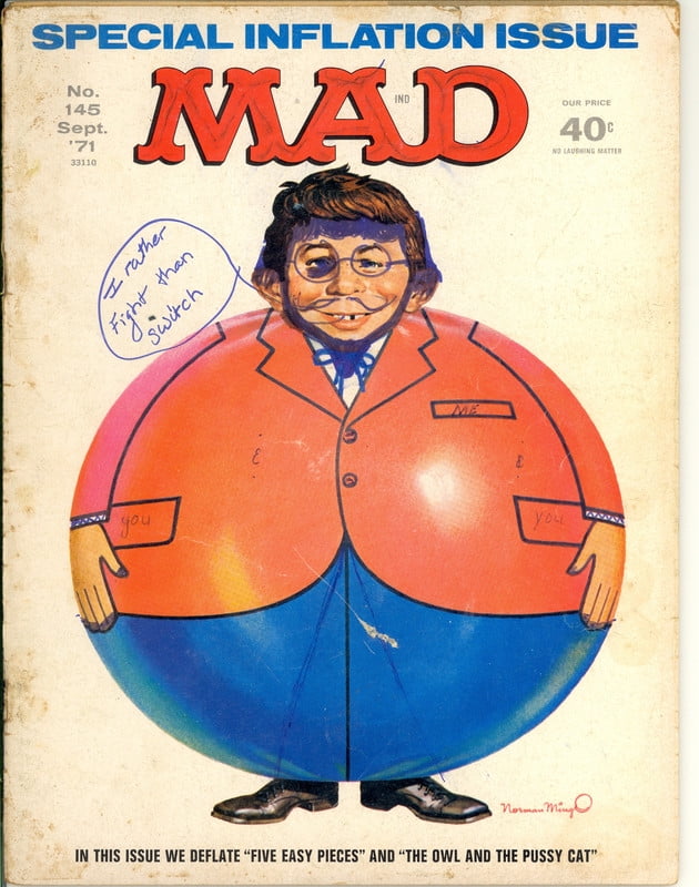 MAD Magazine Vintage Collectible #145 SEPT 1971