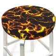 thumbnail image 3 of Balery Orange Lightning Fundas de asiento para taburete de bar redondo de tela de terciopelo ajustables que protegen de arañazos y manchas para sillas de 14 a 17 pulgadas.-13 inch, 3 of 7