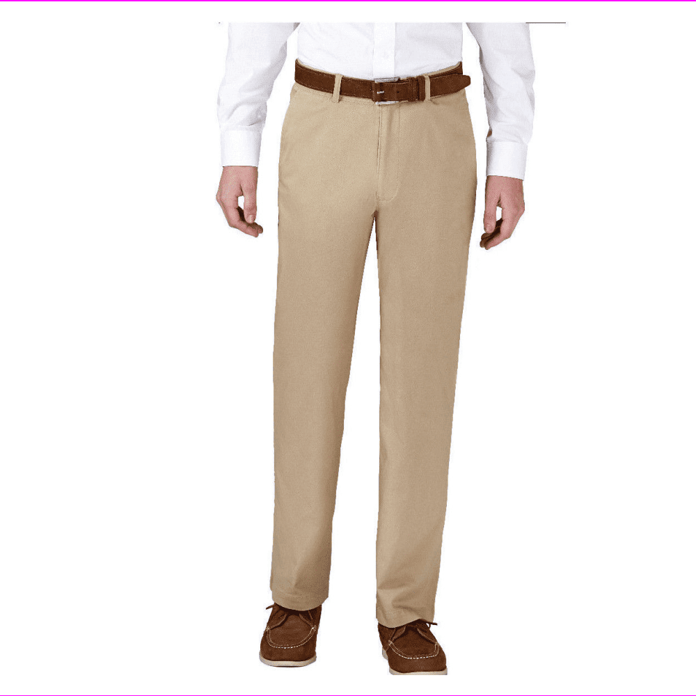 haggar stretch denim trousers