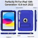 thumbnail image 4 of Funda BMOUO para iPad de 11ª y 10ª generación, 11", 10,9 pulgadas, a prueba de golpes, función atril, 4 of 7