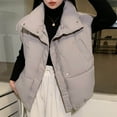 thumbnail image 4 of DDAPJ pyju Women Winter Oversized Puffer Vest Lightweight Flysleeve Insulated Padded Puffy Jackets Sleeveless Down Coat with Pockets Gray XXXL, 4 of 8