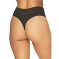 thumbnail image 2 of Felina Serene Modal & Lace Thong for Women  Soft, Comfortable Underwear in Gull, Size Medium, 2 of 2