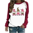 thumbnail image 1 of Birdeem Blouse à Manches Longues Imprimée pour la Saint-Valentin pour Femmes, Col Rond, Tunique Décontractée, 1 of 1