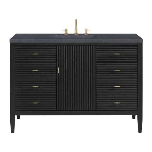 James Martin Vanities 485-V48-CBO-3CSP Myrrin 48" Single Basin Wood Vanity Set - Carbon