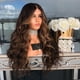 thumbnail image 5 of Jumpingount Peluca de mujer largo rizado decorativo pelo falso Artificial simulación postizo transpirable ajustable moda Cosplay planchado Cuidado del cabello, 5 of 6