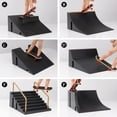 thumbnail image 3 of Mini Rampe de Planche à Roulettes et Ensemble d'Accessoires, Kit de Rampe de Skate Park Deck Truck, 3 of 5