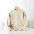 thumbnail image 4 of Ropa de invierno de manga larga con forro polar para niños, Material polar grueso cálido con corona alta, estilo Simple, 4 of 5