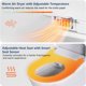 thumbnail image 5 of Electric bidet toilet seat-elongated smart heated seat con endless warm water ewater wand cleaning wireless remote self-clean adjustable nozzle y easy installation, 5 of 7
