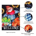 thumbnail image 6 of Harvest Scarecrow Garden Flag 2 Sided Welcome, 6 of 6