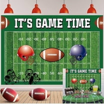 7x5FT Football Backdrop It's Game Time Party Photography Background Rugby Sports Birthday Banner Touchdown Sport Party Decorations Boy Birthday Party Backdrop