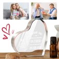 thumbnail image 4 of Adornos Amor Placas Arte Transparente Recuerdo Acrílico Forma Corazón Estéticos Con Palabras Decorativas para Regalo Cumpleaños, 4 of 9