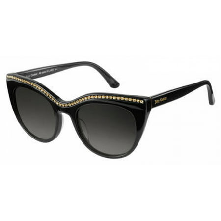 Juicy Couture JU595/S 0807/9O Black Cat Eye Sunglasses