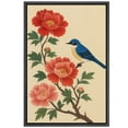 thumbnail image 6 of Framed Canvas Print Vintage Bird Wall Art Chinese Style Decorative for Living Room Bedroom - 24"x36" BLACK, 6 of 8