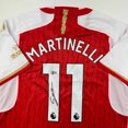 thumbnail image 2 of Autographed/Signed Gabriel Martinelli Arsenal Red Soccer Jersey Beckett BAS COA, 2 of 4