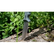 Camillus 9.5 Camp Knife, Titanium Bonded 4.75 Fixed Blade, Camping/Hunting, Gray Handle