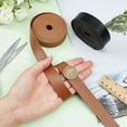 thumbnail image 3 of 2 Rolls Double Sided Faux Leather Strip Soft Leather Belt Strap 216" Long 0.79" Wide DIY Leathercraft Fabric Belt Strip for Pet Collars Ropes Belts Clothing DIY Craft Projects 0.07" Thick DIY, 3 of 6
