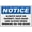 Warning Sign 2, variant on Notice Keep This Area Clean Sign 8"x12", Aluminum Tin Warning Signs for Home Outdoor Garden, Durable Etiquette Sign for Workplace