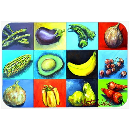 Mix Board - Caroline's Treasures Mixed Fruits and Vegetables Glass Cutting Board Large