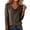 Brown, variant on Womens Blouses Women's Trendy Cowl Neck Top, Draped Long Sleeve Shirts for Women Loose Blouse Pink XXXL