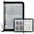 thumbnail image 1 of Sticker Storage Organizer Sticker Collecting Zipper Binder Album Reusable Sticker Collecting Book for Adult with Blank Release Paper and Pocket, A5 Sticker Album for Collecting Sticker, 1 of 6