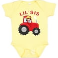 thumbnail image 3 of Inktastic Farmer Tractor Little Sis Girls Baby Bodysuit, 3 of 5
