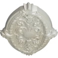 thumbnail image 3 of Ekena Millwork 26 3/8"W x 17 1/4"H x 1 3/4"P Marcella Ceiling Medallion (Fits Canopies up to 3"), Hand-Painted Flash Blue, 3 of 4