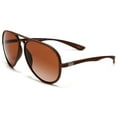 thumbnail image 2 of French Riviera Sport Aviator Carrera Sunglasses Unbreakable Rubber Frame Brown - Brown, 2 of 4