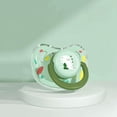 thumbnail image 3 of Baby pacifier 0-6-36 months newborn anti-flatulence sleeping flat head pacifier with dust cover, 3 of 5