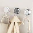 thumbnail image 1 of pstuiky Suction Cup Hook for Kitchen Bathroom Sponge Scrubber Storage Rack No-Drill Wall Mount Clear, 1 of 7