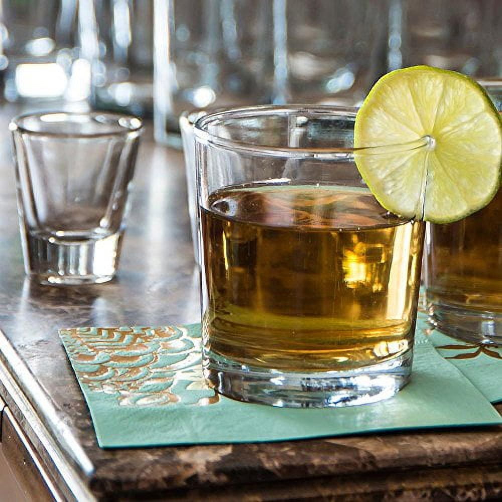 Vintage Seagram's VO Whiskey Shot Glass Heavy Bottom 1.5 Oz