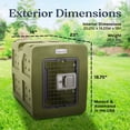 thumbnail image 2 of Dakota 283 G3 Small Framed Dog Kennel w/Lock, Handle & Latching Door, Olive, 2 of 11