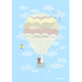 thumbnail image 2 of Friends in the Sky - Hot Air Balloon Wall Art by Freckled Face | Nursery Decor, Whimsical Style, 2 of 4