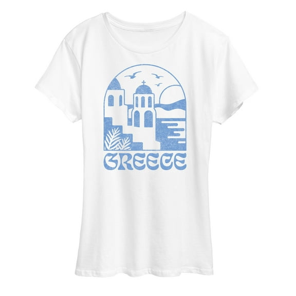 Instant Message - Greece - Women's Short Sleeve Graphic T-Shirt