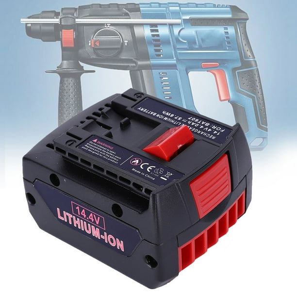 Batería recargable de iones de litio Taladros inalámbricos Herramientas manuales Adaptador para herramientas eléctricas de litio de 144 V BAT607 BAT607G Reemplazo compatible ANGGREK Otros