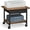 Rustic Brown and Ink Black, variant on VASAGLE Industrial Under Desk Printer Stand 2-Tier Mobile Machine Cart with Shelf Heavy Duty Storage Rack for Office and Home Black