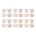 thumbnail image 1 of Luzkey Wood Tulips to Paint Home Decoration Easy to Install Wood Chips Crafts Portable Wooden Tulips Craft Kits Centerpieces for Desk 6 Pieces, 1 of 8