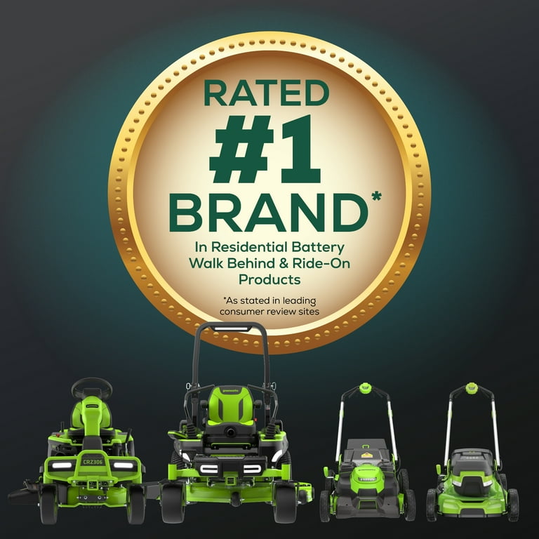Greenworks 60V 42” Cordless Battery Crossover-Z Zero Turn Greenworks 60V 42” Cordless Battery Crossover-Z Zero Turn