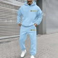 thumbnail image 4 of TIANZEN Casual Hoodie And Jogger Streetwear Comfortable Two Piece Outfit With Fist Print For Daily Wear And Outdoor Activitiesd Suits Man Big Mens Suits And Outfits for Men, 4 of 4