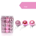 thumbnail image 2 of 24Pcs Christmas Ball Ornaments, Shatterproof Christmas Tree Ball Ornaments for Christmas Party Home Decor, Hanging Balls,Pink, 2 of 4