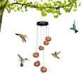 JeashCHAT Charming Wind Chimes Hummingbird Feeders for Outdoors Hanging