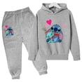 thumbnail image 3 of Conjunto de sudaderas con capucha y pantalones de punto para niños y niñas, sudaderas con capucha y punto para niños y niñas, ropa de moda para niños, 3 of 5