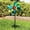 Fluorescence Yellow, variant on 1-PC Wind Spinner Sparkly Lawn Pinwheels, 21*9 In Plastic Reflective Pinwheels for Party Decorations/Yard/Garden, Rainbow Garden Windmill , WaterProof Plastic Windmill Wheel