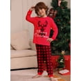 thumbnail image 1 of Pijamas de Feliz Navidad para niños y niñas, conjunto de ropa de dormir de manga larga, Jersey, Tops y pantalones, camisón, 1 of 4