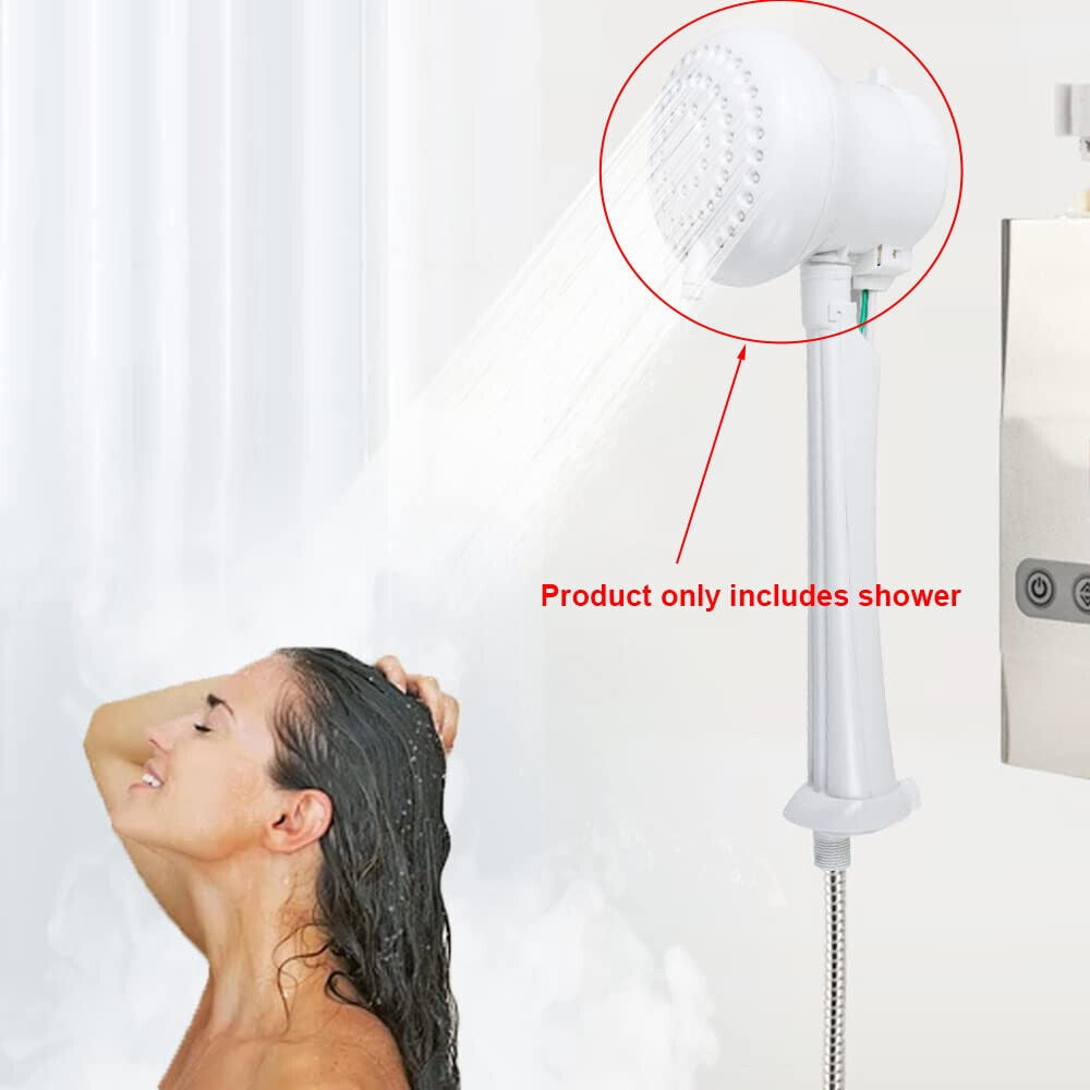 JahyShow 110V 5400W Electric Shower Head Instant Hot Water Bath Heater Boiler Tool Showe