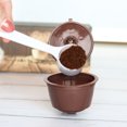 thumbnail image 3 of 2 Pcs Home Reusable Coffee Capsules Pod Filter Cups With Spoon Brush, 3 of 8