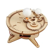 Science and Technology Teaching Aids Kids Toys Wooden Sun Earth Moon Planet Solar System Model Diy Material