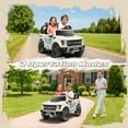 thumbnail image 4 of Conchico 24V Licensed Ford F150 Raptor Battery Powered Ride on Truck with Remote Control, 2-Seater and Rear Trunk for Toddlers Kids Ages 3-8 Gift, White, 4 of 9